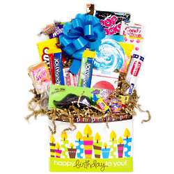 Happy Birthday to You Retro Candy Basket