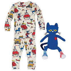 Pete the Cat Pajamas and Plush Toy Gift Set