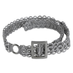 Chic Chain Mail Recycled Aluminum Pop-Top Belt