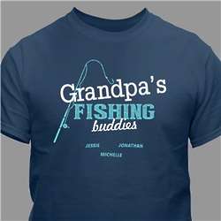 Grandpa's Fishing Buddies Personalized T-Shirt
