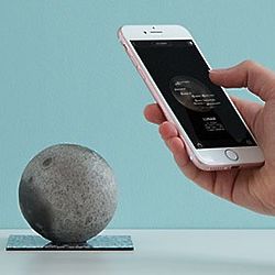 Augmented Reality Lunar Sculpture with App