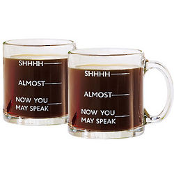 Now You May Speak Glass Coffee Mug Gift Set