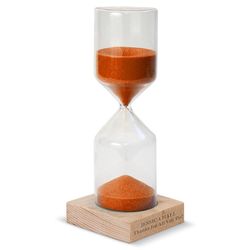 Personalized Orange Sand Timer