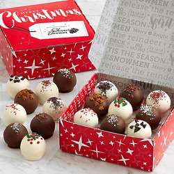 18 Christmas Cake Truffles with Hidden Messages