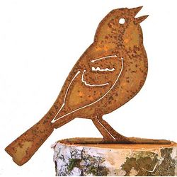 Vesper Sparrow Bird Silhouette Sculpture