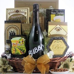 Bubbly Sparkling Wine Champagne Gift Basket
