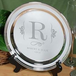 Engraved Wedding Serving Tray