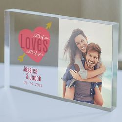 All of Me Loves All of You Custom Photo Acrylic Plaque