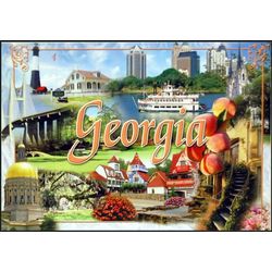 Georgia Scenic Icons Postcard