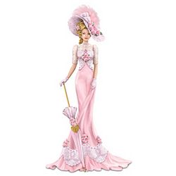 Charming Lady Breast Cancer Awareness Support Figurine
