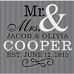 Personalized Happy Couple Canvas