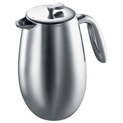 Columbia Double-Wall Stainless Steel French Press Coffee Maker