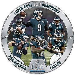 Super Bowl LII Champions Philadelphia Eagles Plate
