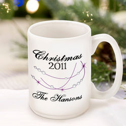 Personalized Christmas Star Mug