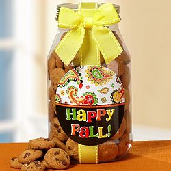 Happy Fall Chocolate Chip Cookie Jar