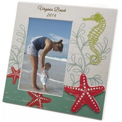 Personalized Coastal Starfish Frame