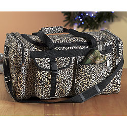 Leopard Print Duffle Bag