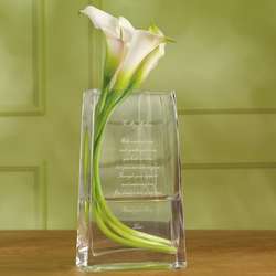 Personalized Sentimentality Vase for Mother of the Bride