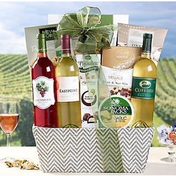 California Sweet and White Wine Trio Gift Basket