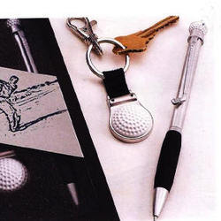Personalized Golf Ball Pen and Key Chain Set