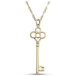 Gold Plated Key Necklace