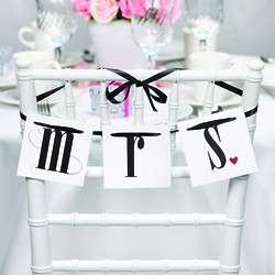 Mr. and Mrs. Chair Banners