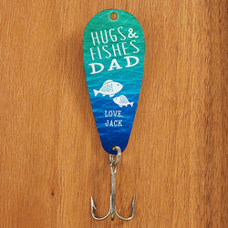 Hugs and Fishes Personalized Fishing Lure