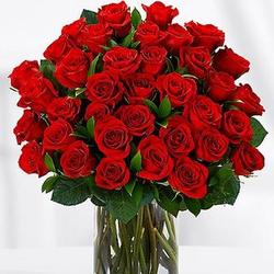 Three Dozen Long Stemmed Red Roses Anniversary Bouquet