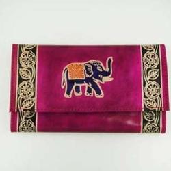 Elephant Tri Fold Wallet