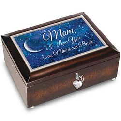 Mom, I Love You To The Moon and Back Music Box