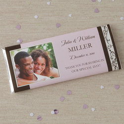 Personalized Photo Wedding Favor Candy Bar Wrappers