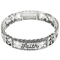 Faith, Hope, and Love Stretch Bracelet