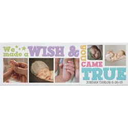 Personalized Our Wishes Came True Photo Canvas