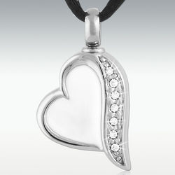 Trail To My Heart Stainless Steel Cremation Pendant