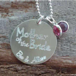 Mother of the Bride Personalized Necklace