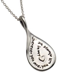 Always in My Heart Silver Necklace