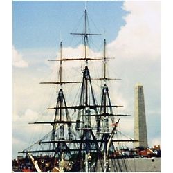 Bunker Hill Monument and USS Constitution 7x10 Photograph