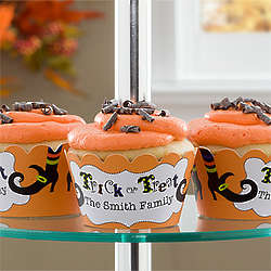 Personalized Witch Cupcake Wrappers