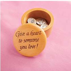 Give a Heart Gift Box with Love Token Coins