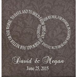 Personalized Rings of Love Canvas