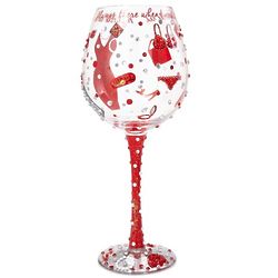 Lil' Red Dress Super Bling Wine Glass