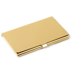 Personalized Polished Brass Business Card Case