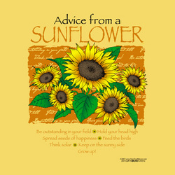 Advice From a Sunflower T-Shirt