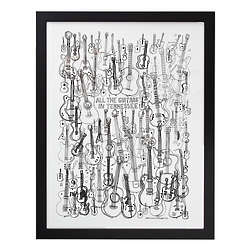 All the Guitars in Tennessee Framed Print