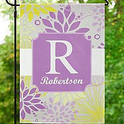 Personalized Spring Blossoms Garden Flag