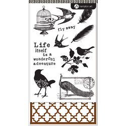 Birds Stamp & Stencil Set