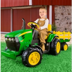 John Deere Ground Force Tractor with Trailer