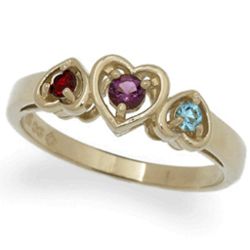 Gold Over Sterling Silver Daughter's Birthstone Ring