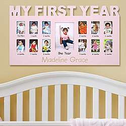Personalized Baby's First 12 Months Frame