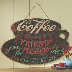 Coffee Brewed for Friends Wall Art